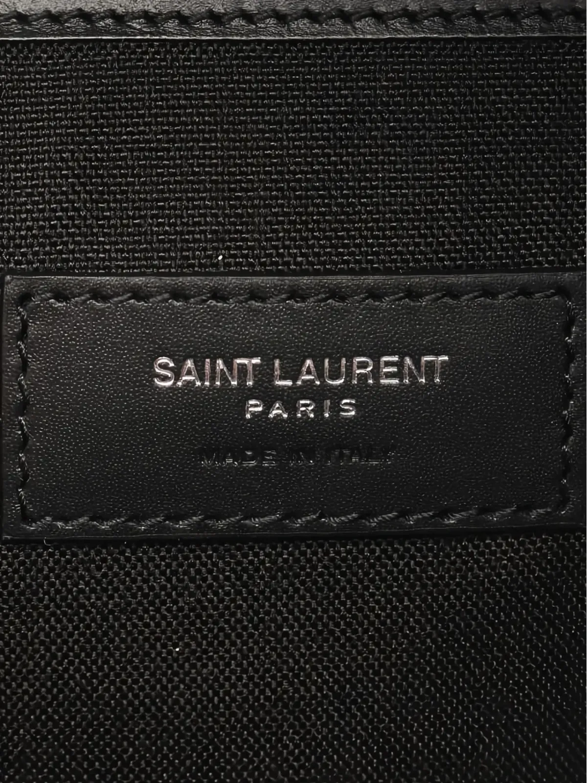 Saint Laurent Pre-Owned 20s レザー トリム バックパック - 画像4