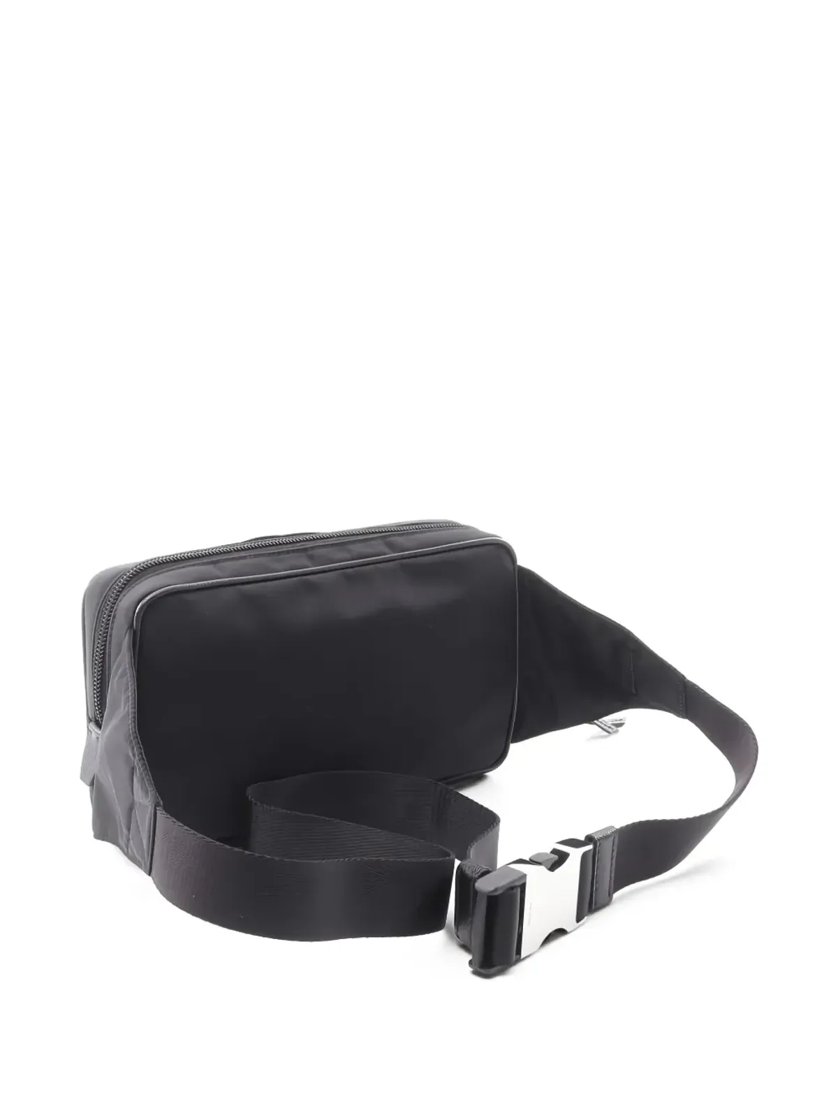 Prada Pre-Owned 20sロゴプレートベルトバッグ - ブラック - 画像2