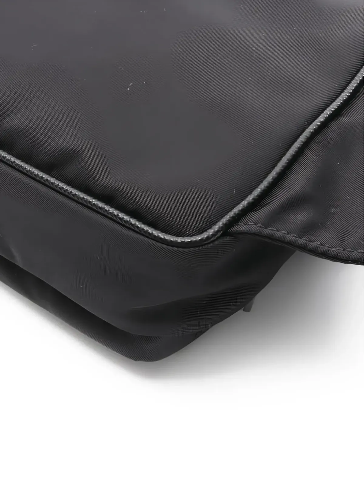 Prada Pre-Owned 20sロゴプレートベルトバッグ - ブラック - 画像4