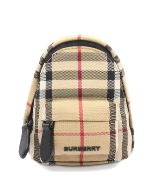 Burberry Pre-Owned 20s ジェット チェック柄バックパック チャームバッグ - サムネイル1