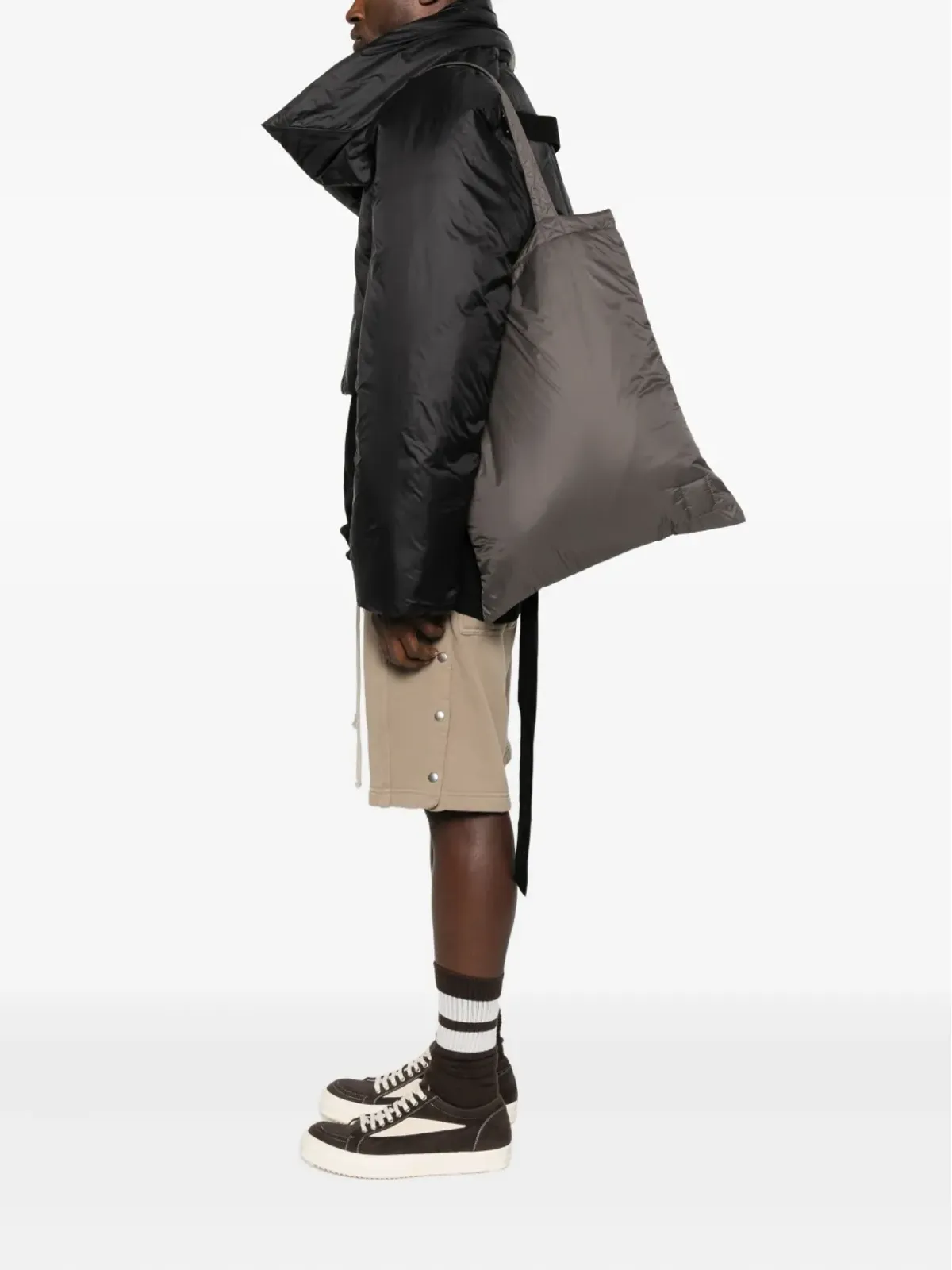 Rick Owens DRKSHDW キルテッド トートバッグ - ブラウン - 画像2
