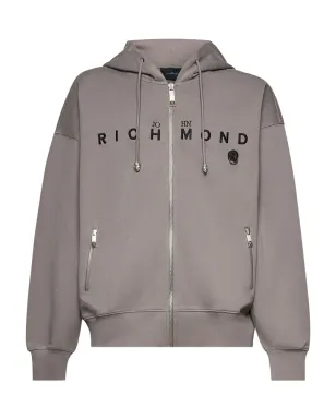 John Richmond ロゴプリント ジップアップパーカー - サムネイル1