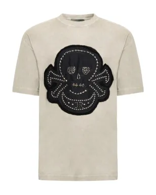 John Richmond ドクロ刺繍入りTシャツ - サムネイル1
