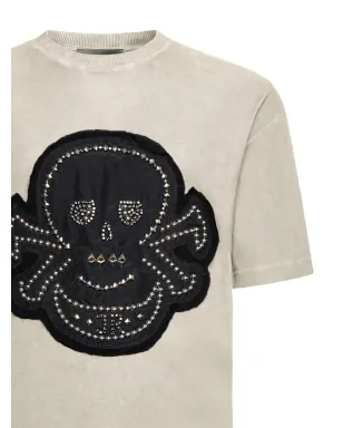 John Richmond ドクロ刺繍入りTシャツ - サムネイル3