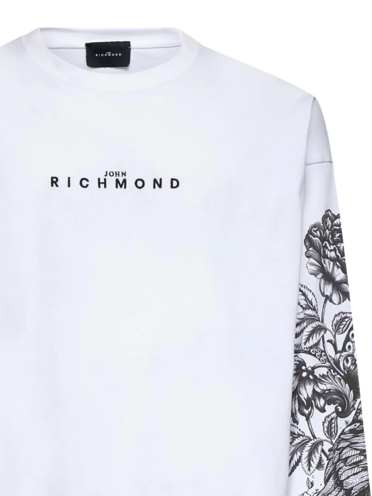 John Richmond フローラルプリント長袖Tシャツ - 画像3