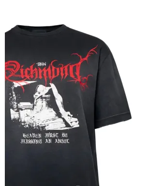 John Richmond graphic-print T-shirt - Black - サムネイル3