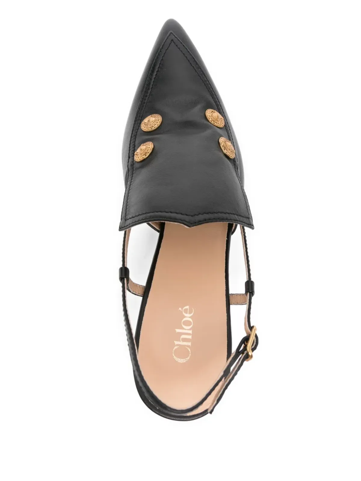 Chloé アグネス スリングバックパンプス - ブラック - 画像4