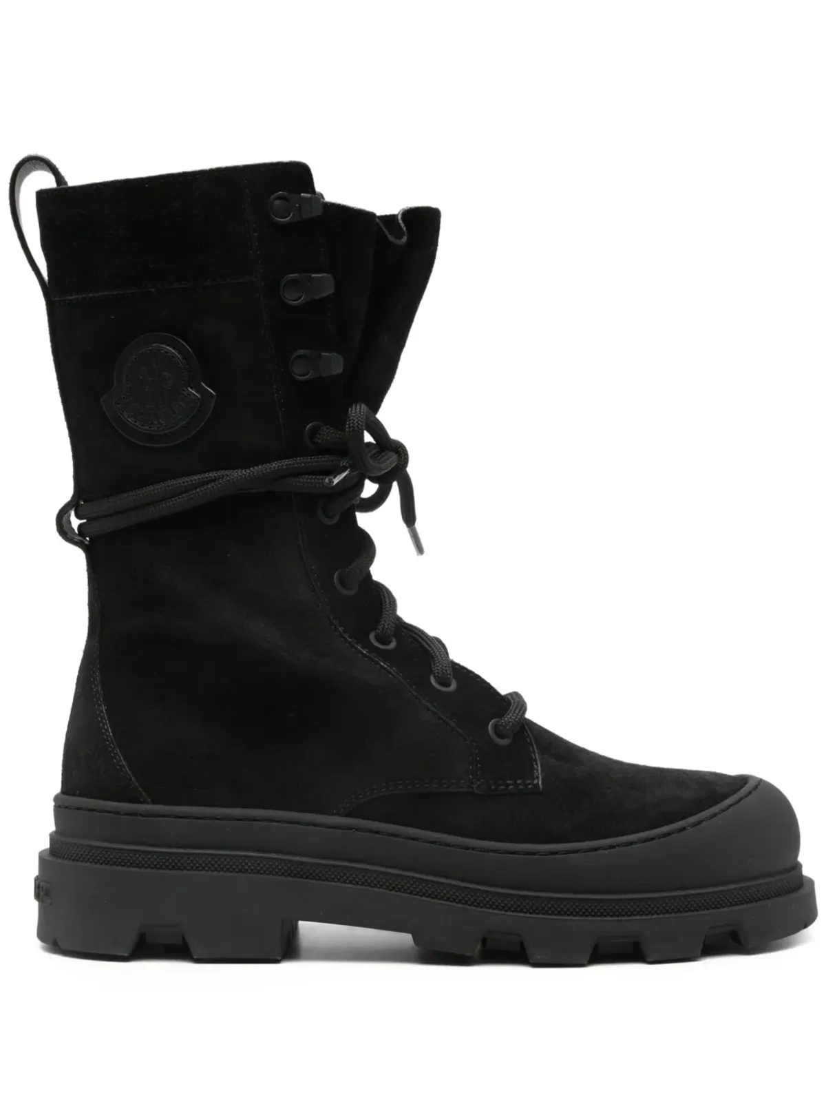 Moncler ベラ レースアップ ロゴパッチ ブーツ - 画像1