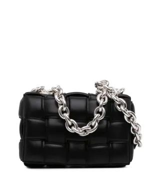 Bottega Veneta ビンテージ ナッパレザーイントレチャート パデッドチェーンキャセッテサッチェル - サムネイル1