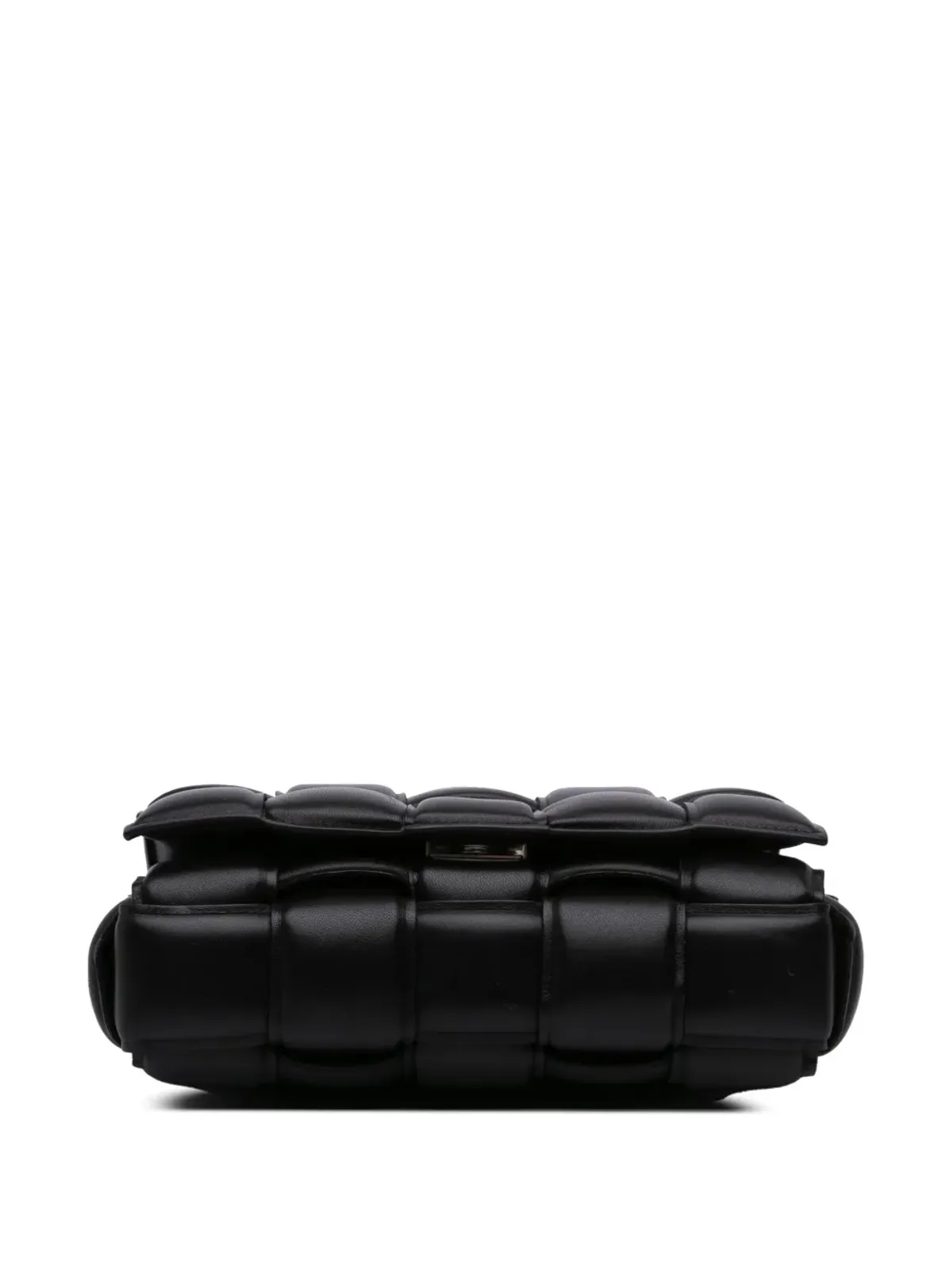 Bottega Veneta ビンテージ ナッパレザーイントレチャート パデッドチェーンキャセッテサッチェル - 画像4