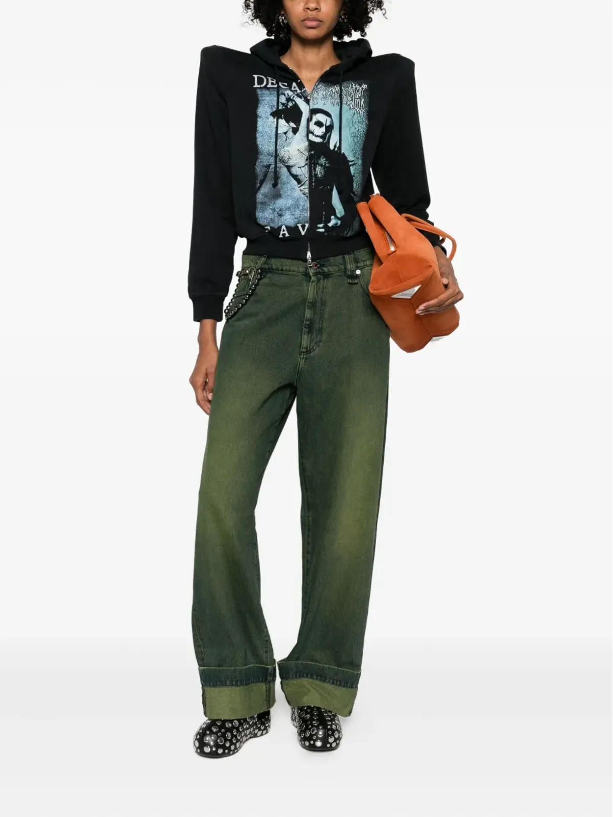 VETEMENTS グラフィックプリントジップフーディ - 画像3