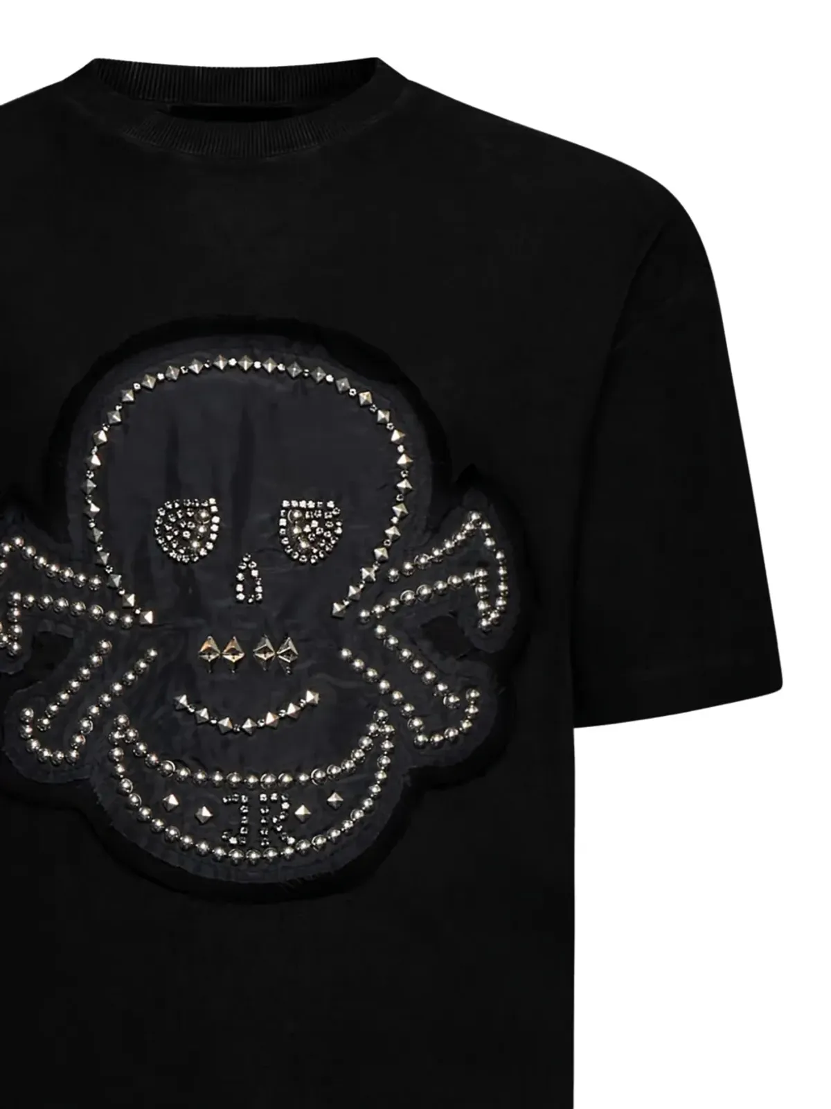 John Richmond マキシデコロ・スカル skull-embellished Tシャツ - 画像3