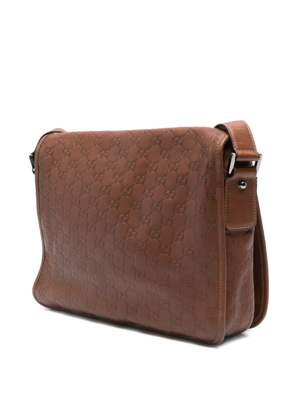 Gucci Pre-Owned 2010年代 Guccissima ショルダーバッグ ブラウン - 画像2