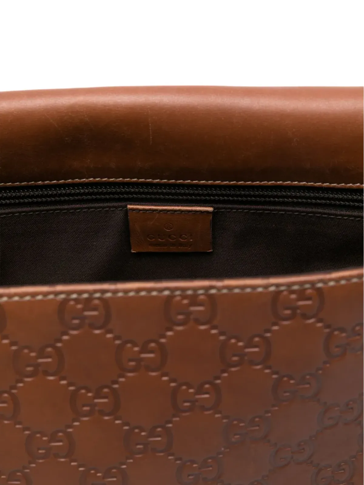Gucci Pre-Owned 2010年代 Guccissima ショルダーバッグ ブラウン - 画像4