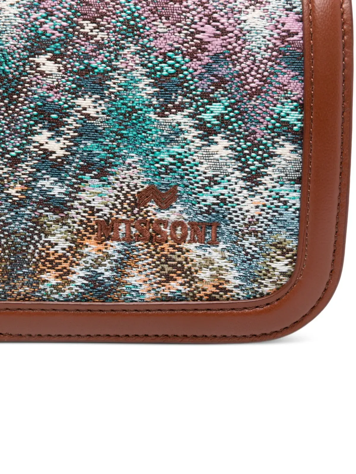 Missoni パターン柄レザー クロスボディバッグ - 画像4