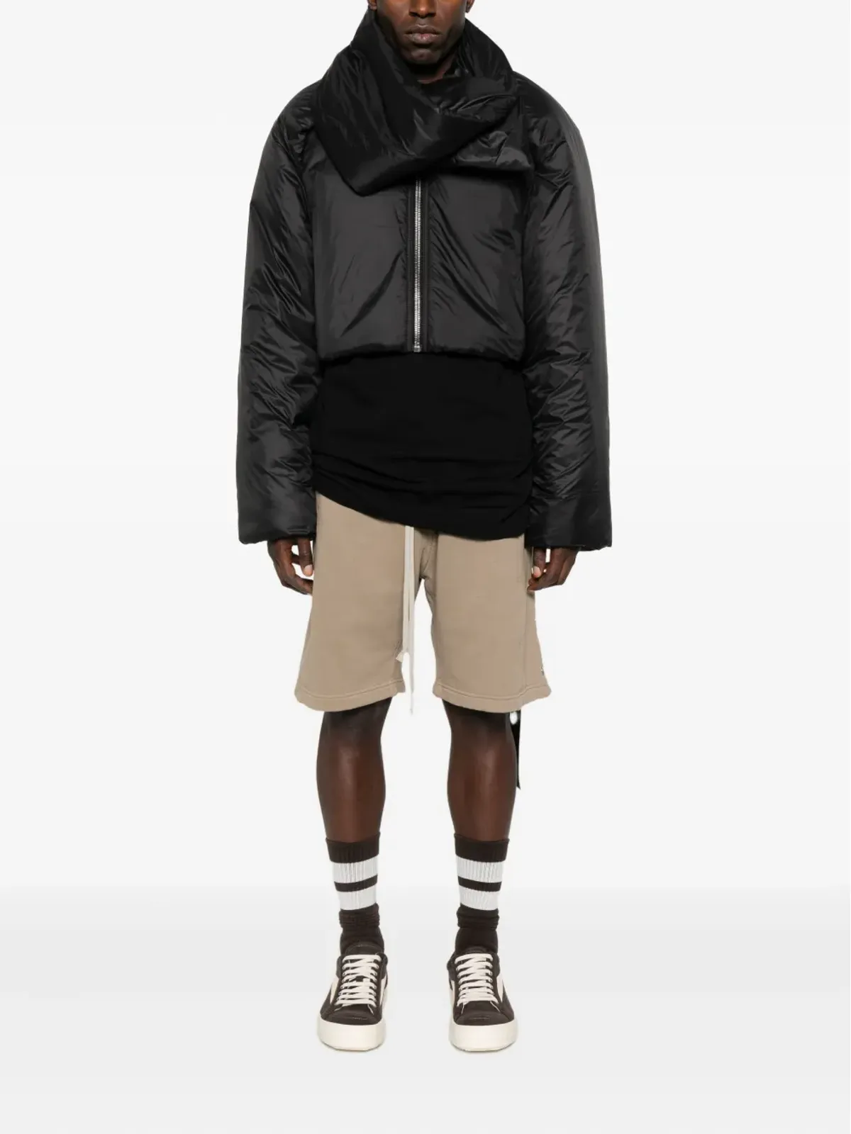 Rick Owens DRKSHDW クロップド パデッド ジャケット - 画像2