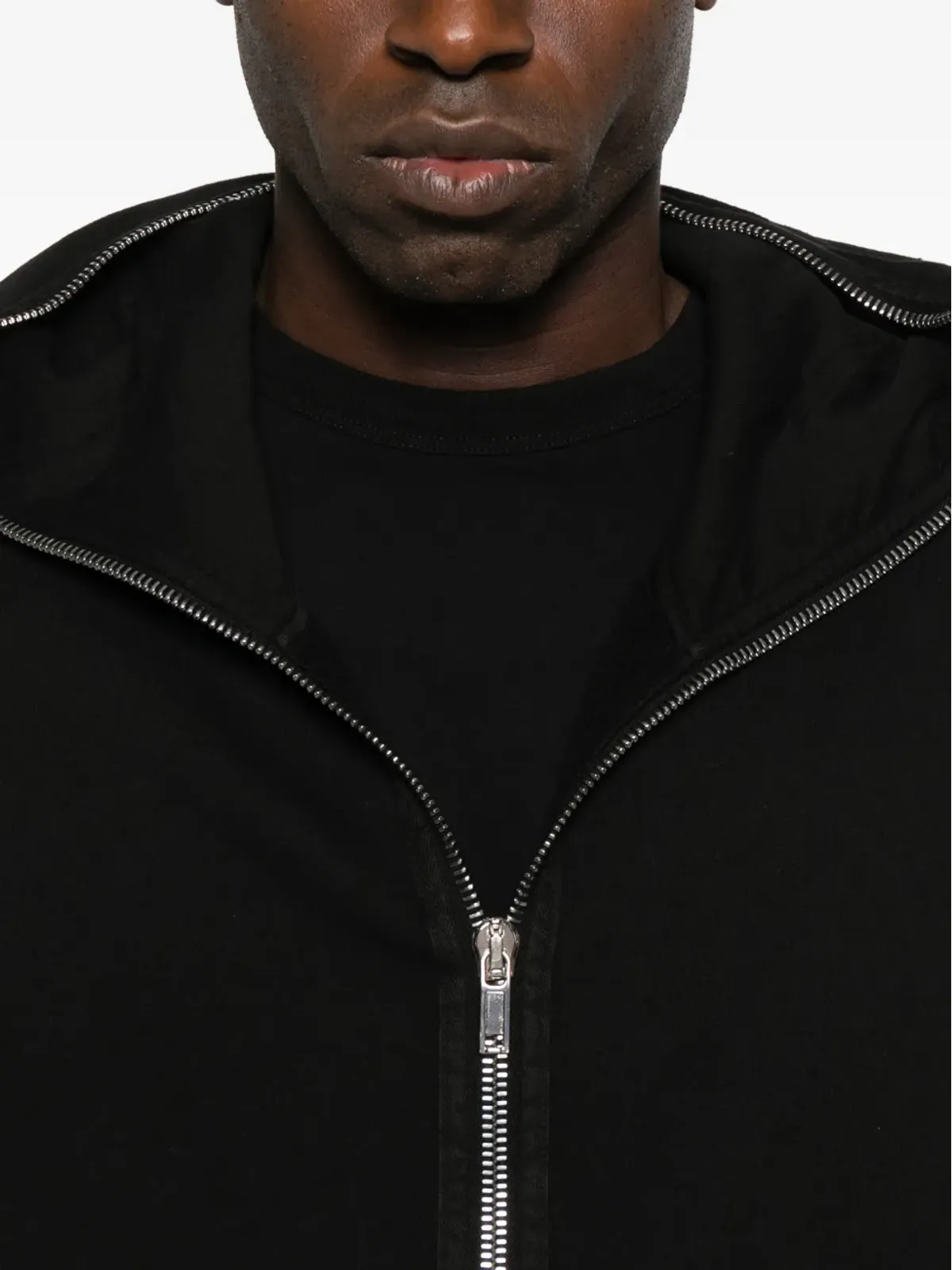 Rick Owens DRKSHDW ジップアップ コットン フーディ - 画像5
