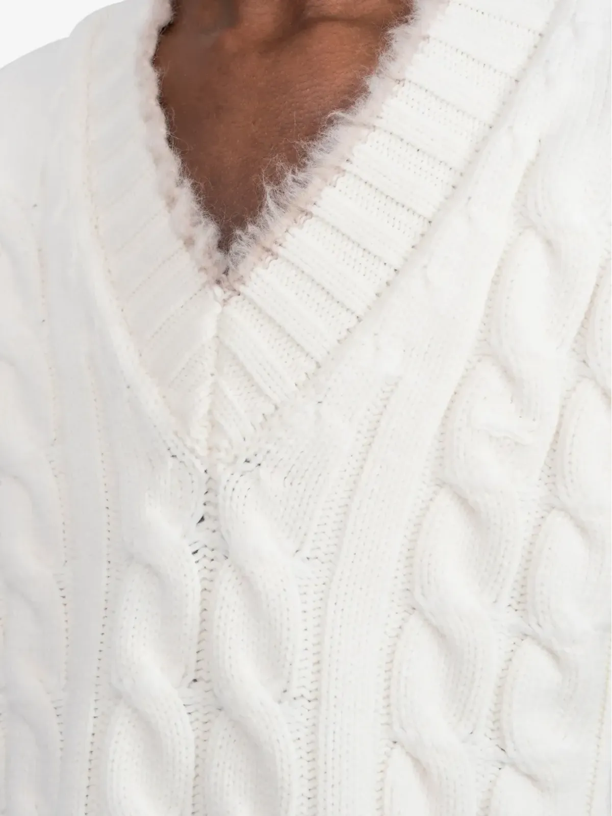 Lacoste ウール ケーブルニット セーター - 画像4