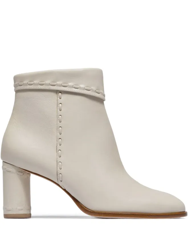 Bernardo Bernardo Bernardo 1946 76mm Gene block-heel boots - Whiteの商品画像