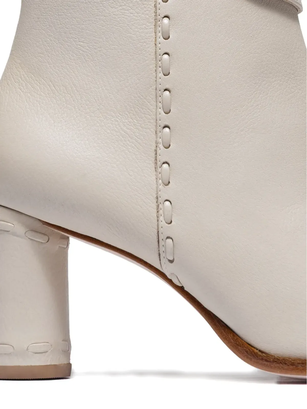 Bernardo Bernardo 1946 76mm Gene block-heel boots - White - 画像5