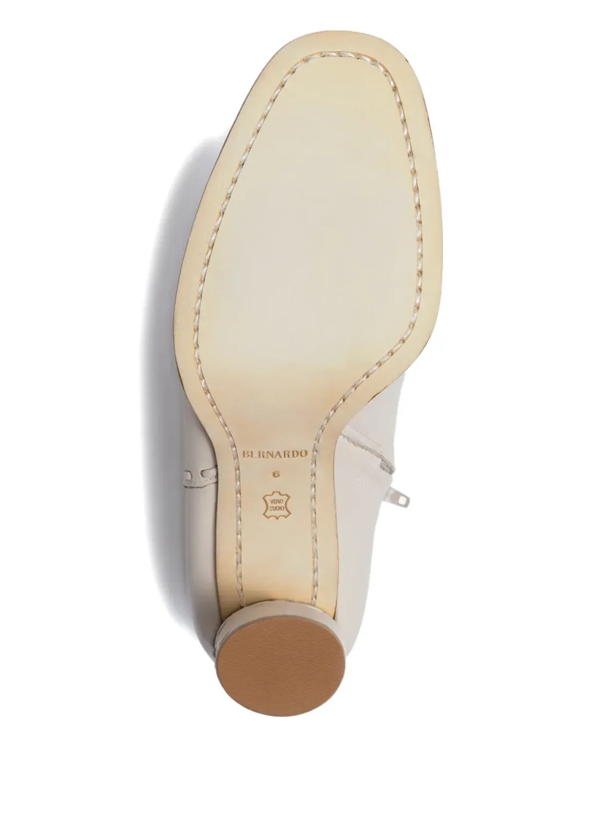 Bernardo Bernardo 1946 76mm Gene block-heel boots - White - 画像4