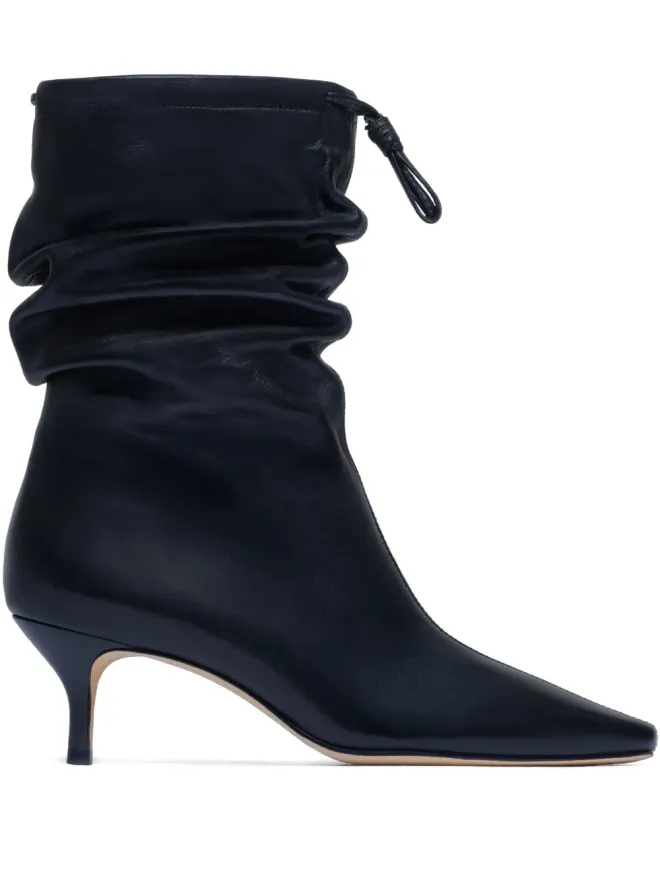 Bernardo Bernardo 1946 Mazzi scrunched leather boots - Blackの商品画像