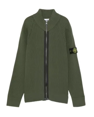Stone Island Junior ジップアップリブニットジャケット - サムネイル1
