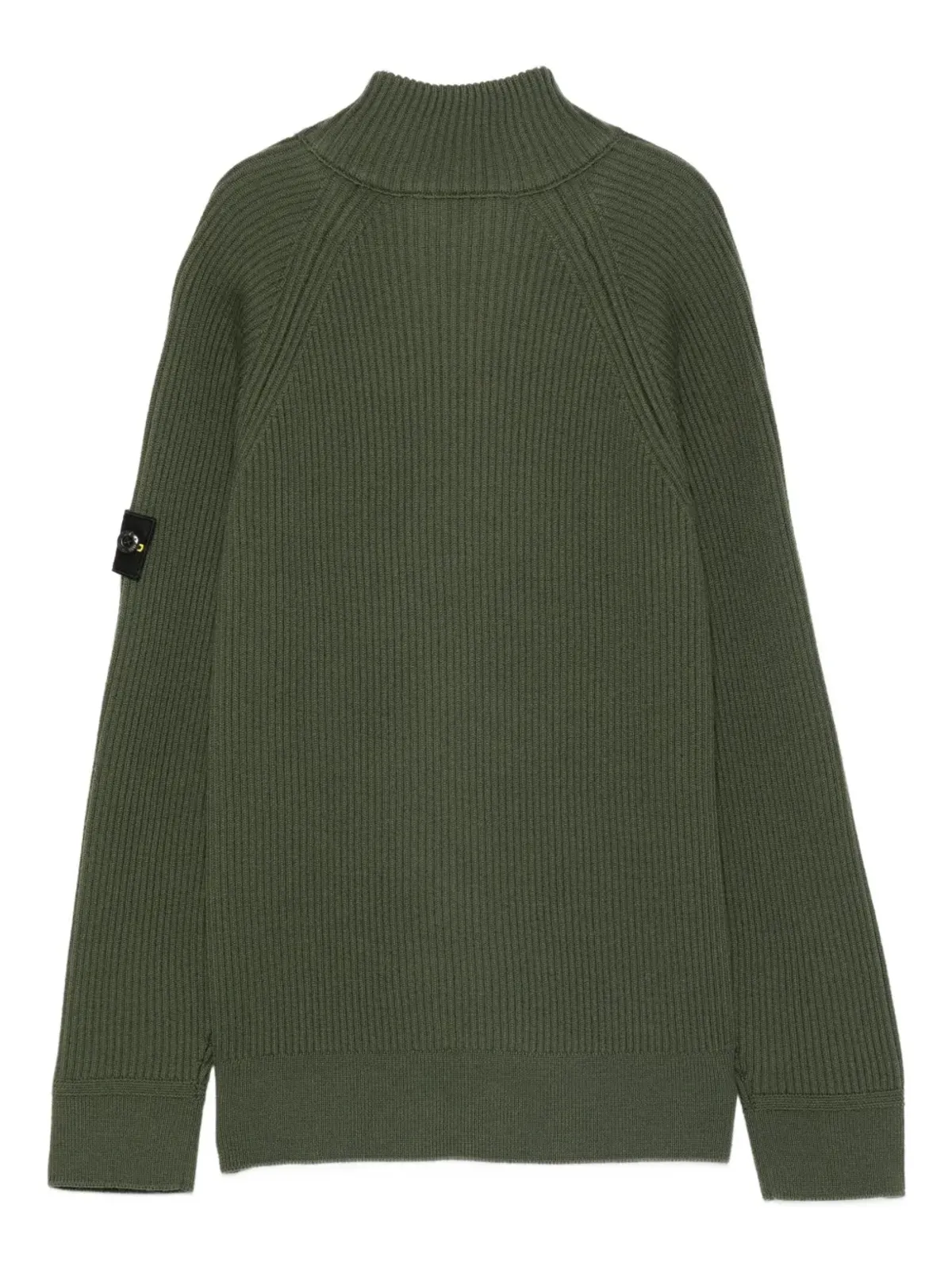 Stone Island Junior ジップアップリブニットジャケット - 画像2