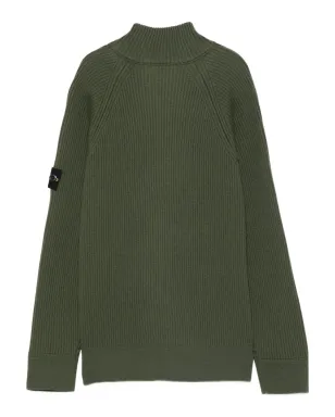 Stone Island Junior ジップアップリブニットジャケット - サムネイル2
