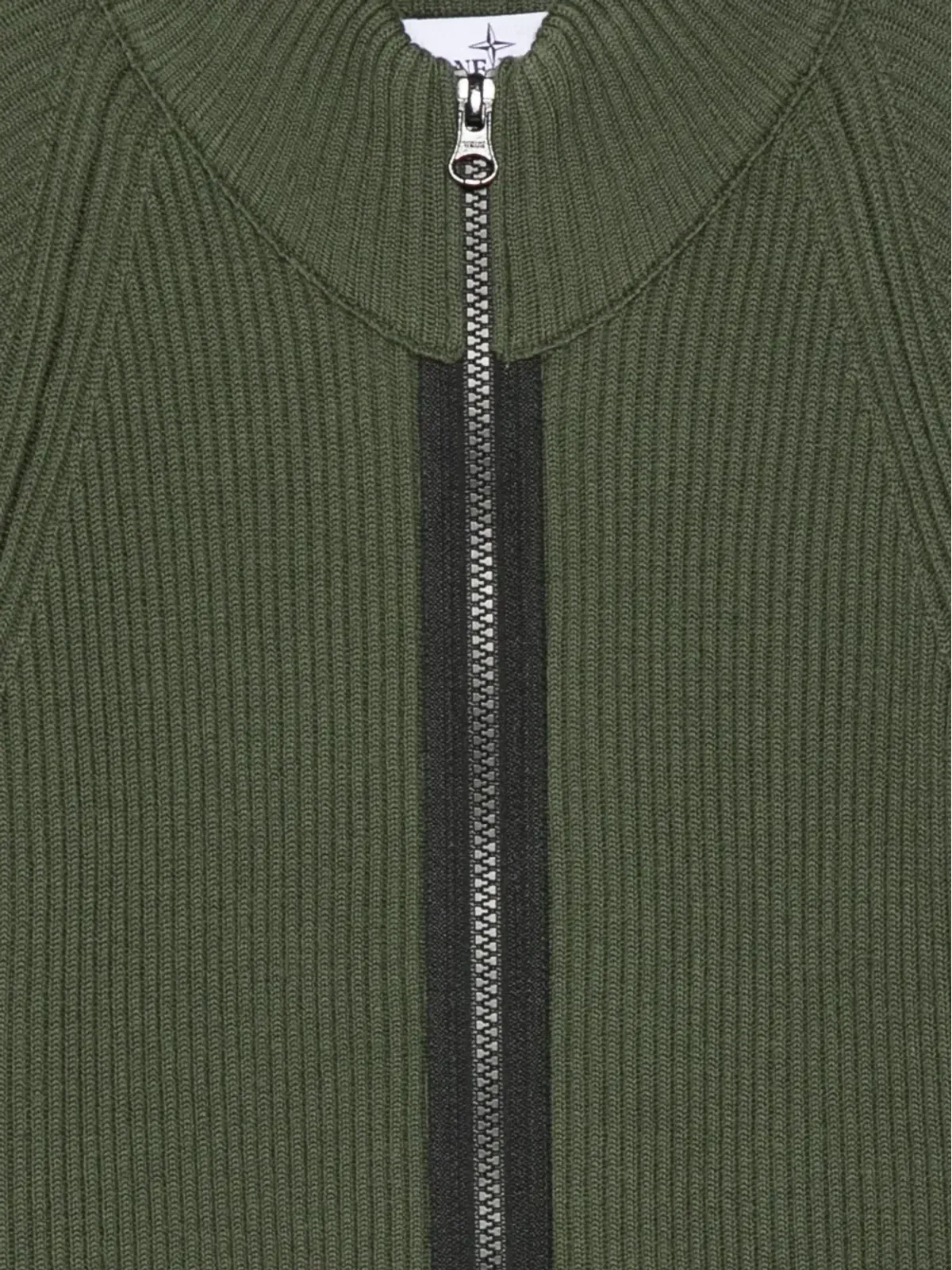 Stone Island Junior ジップアップリブニットジャケット - 画像3