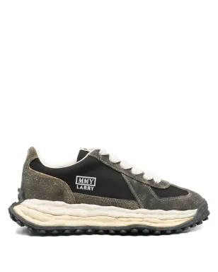 Maison MIHARA YASUHIRO Larry ロゴパッチ スエードスニーカー - ブラック - サムネイル1