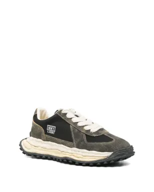 Maison MIHARA YASUHIRO Larry ロゴパッチ スエードスニーカー - ブラック - サムネイル2