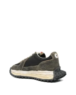Maison MIHARA YASUHIRO Larry ロゴパッチ スエードスニーカー - ブラック - サムネイル3