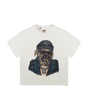 GALLERY DEPT. バイカー・ドッグ グラフィックプリント Tシャツ - White - サムネイル1