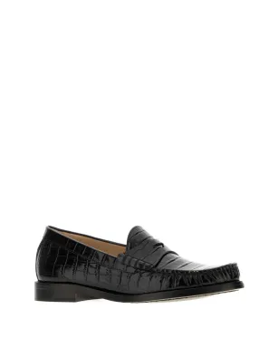 Stuart Weitzman Lottie クロコダイル型押し ローファー - サムネイル2