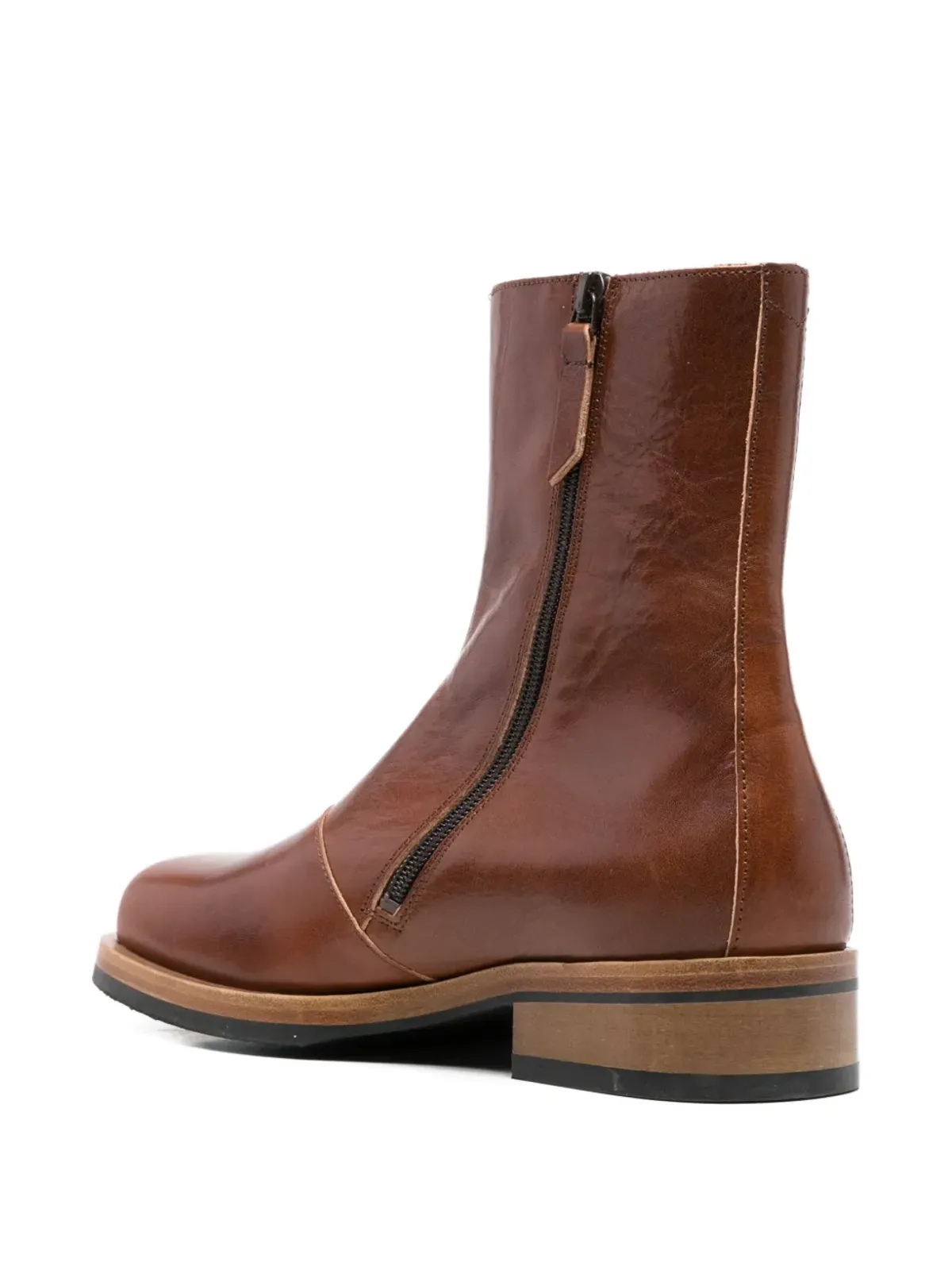 OUR LEGACY Camion leather ankle boots - Brown - 画像3