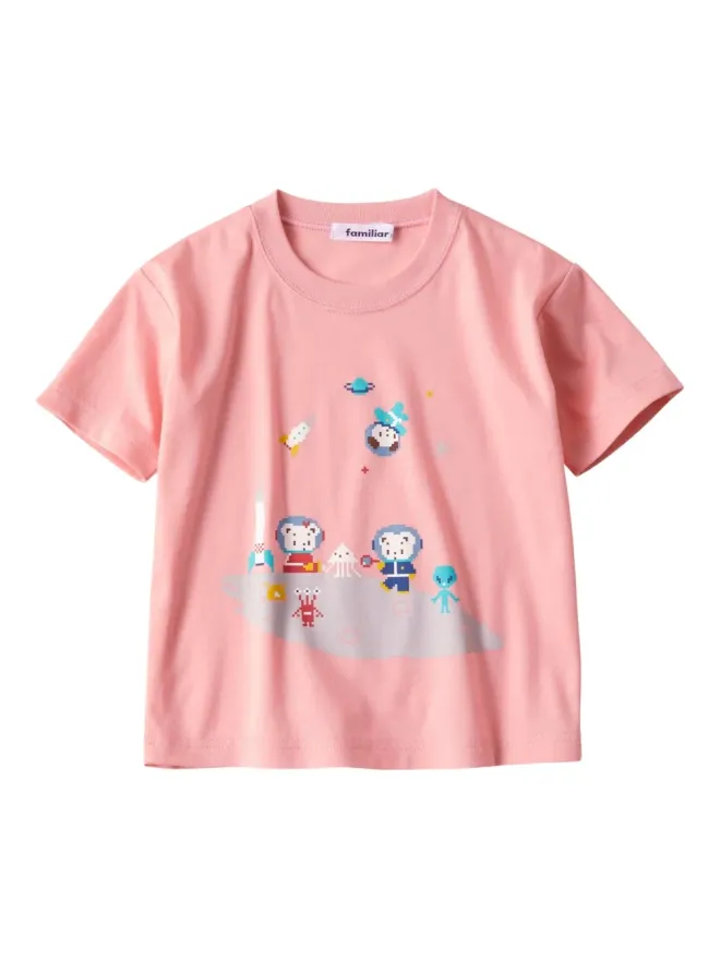familiar familiar グラフィックプリント コットン Tシャツの商品画像