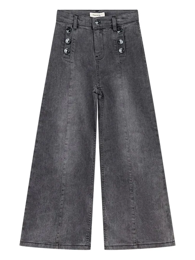 TWINSET Kids TWINSET Kids ボタン付きデニムジーンズの商品画像