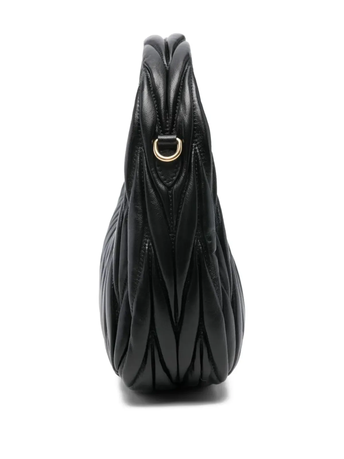 Miu Miu Wander マテラッセレザー トートバッグ - ブラック - 画像3