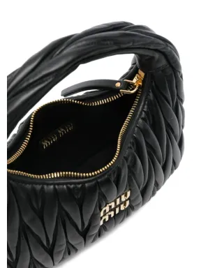 Miu Miu Wander マテラッセレザー トートバッグ - ブラック - サムネイル4