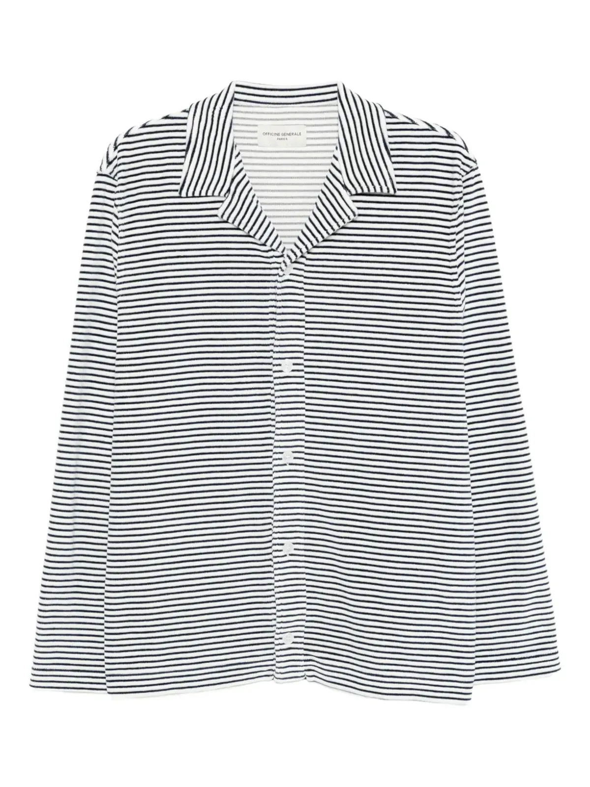 Officine Generale Kai ストライプシャツ - White - 画像1