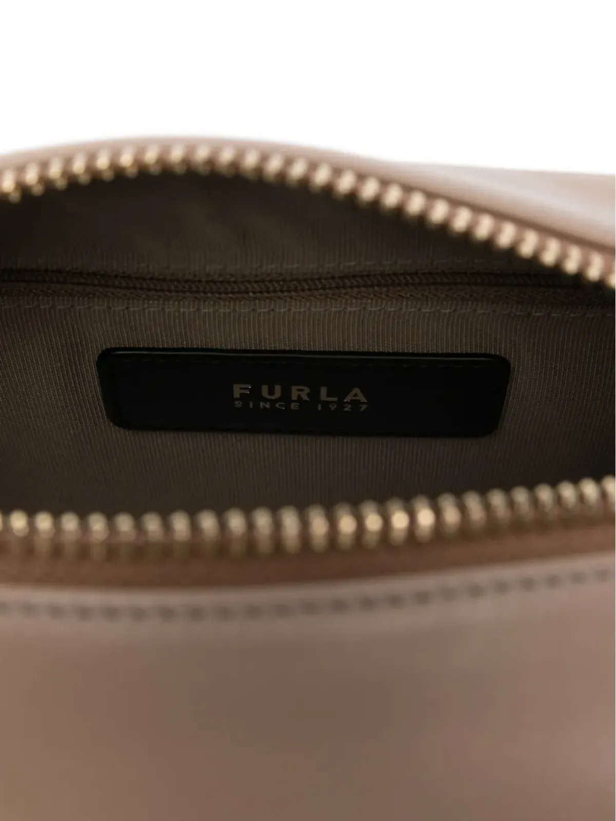Furla ジップ開閉式レザーショルダーバッグ - 画像5
