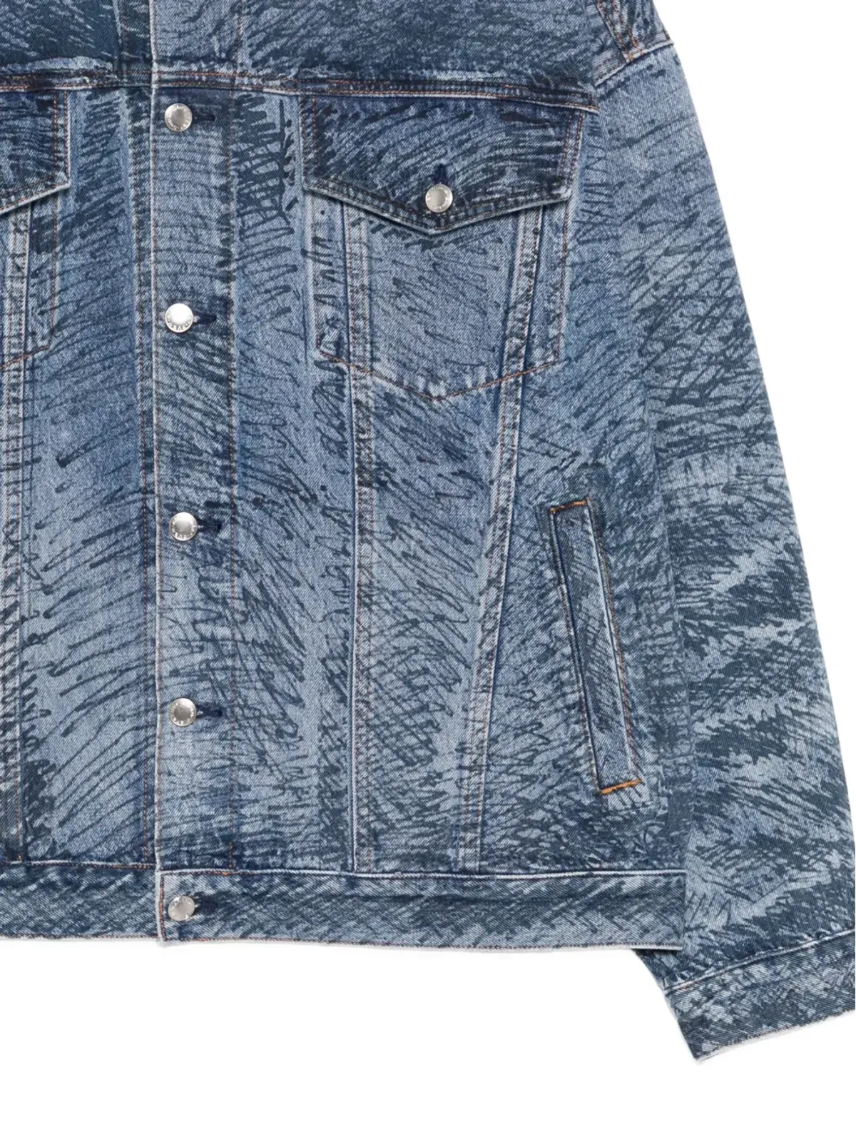 Alexander Wang マーカー柄デニムジャケット - 画像3