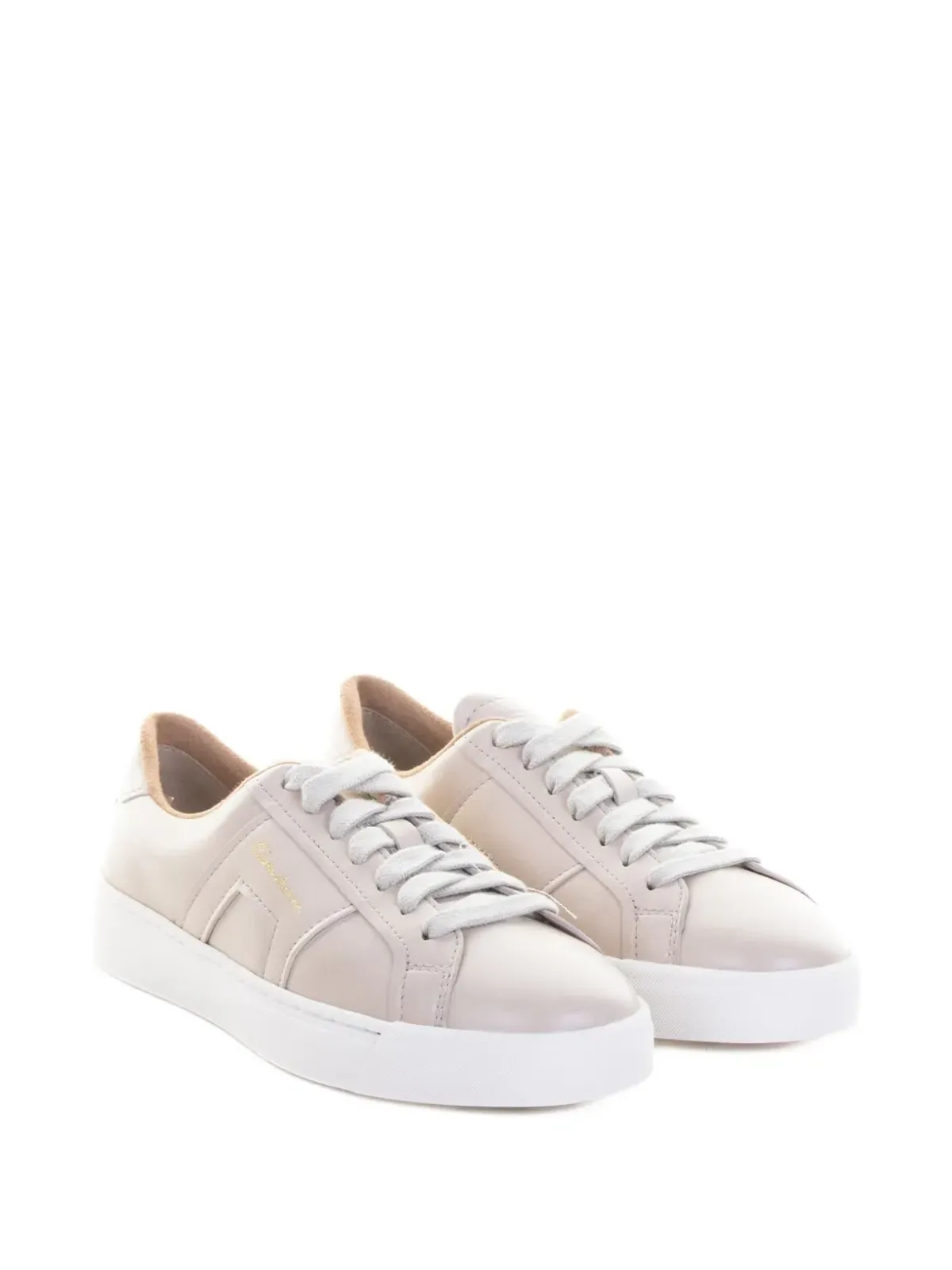 Santoni レザー レースアップスニーカー - ピンク - 画像2