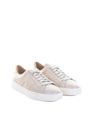 Santoni レザー レースアップスニーカー - ピンク - サムネイル2