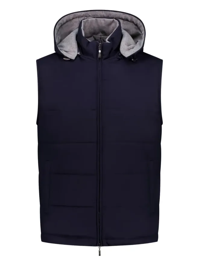 DORIANI DORIANI フード付きキルティングジレの商品画像