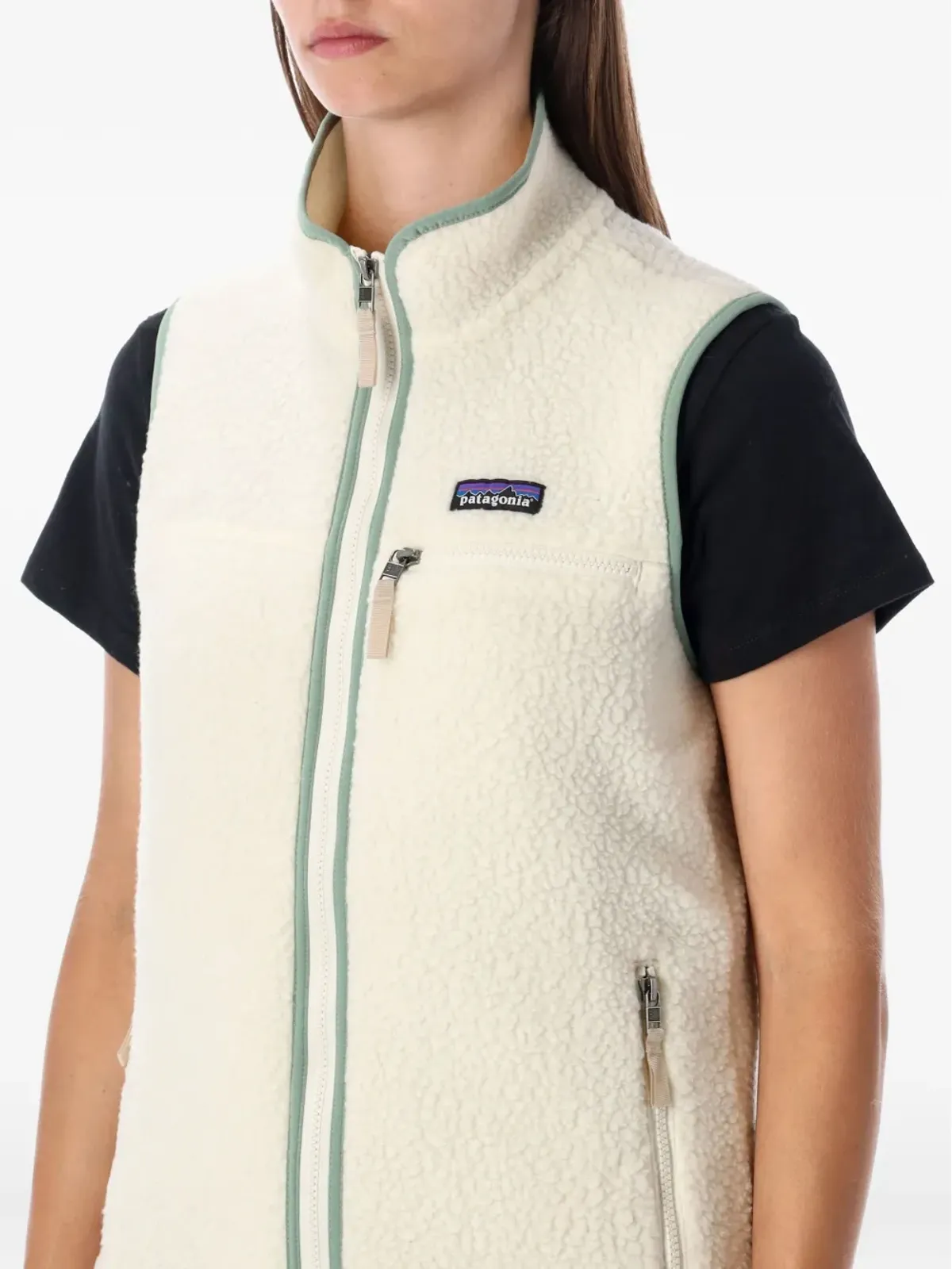 Patagonia ハイネックジップフロントベスト - 画像3