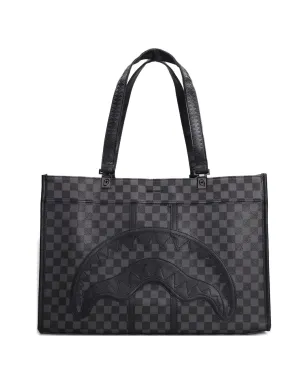 Sprayground グレーチェック柄トートバッグ - サムネイル1