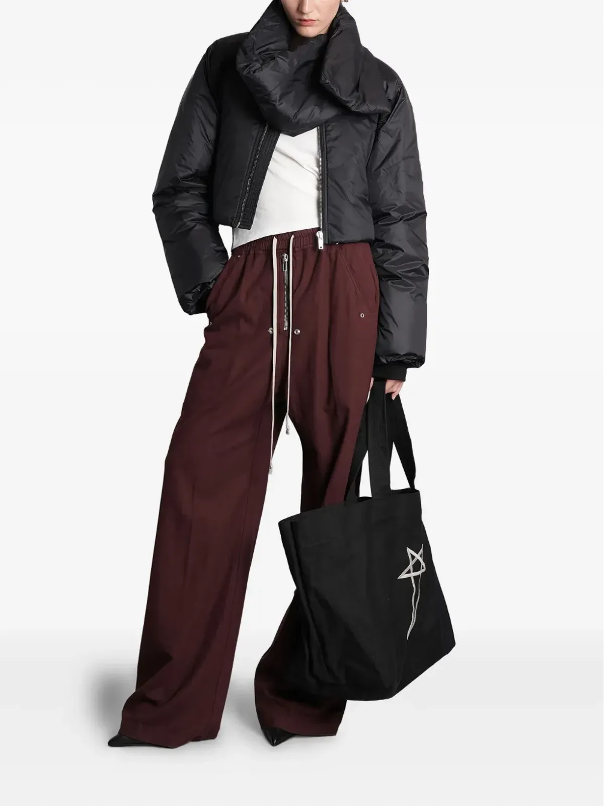 Rick Owens DRKSHDW ジップドローコードパンツ - ピンク - 画像2