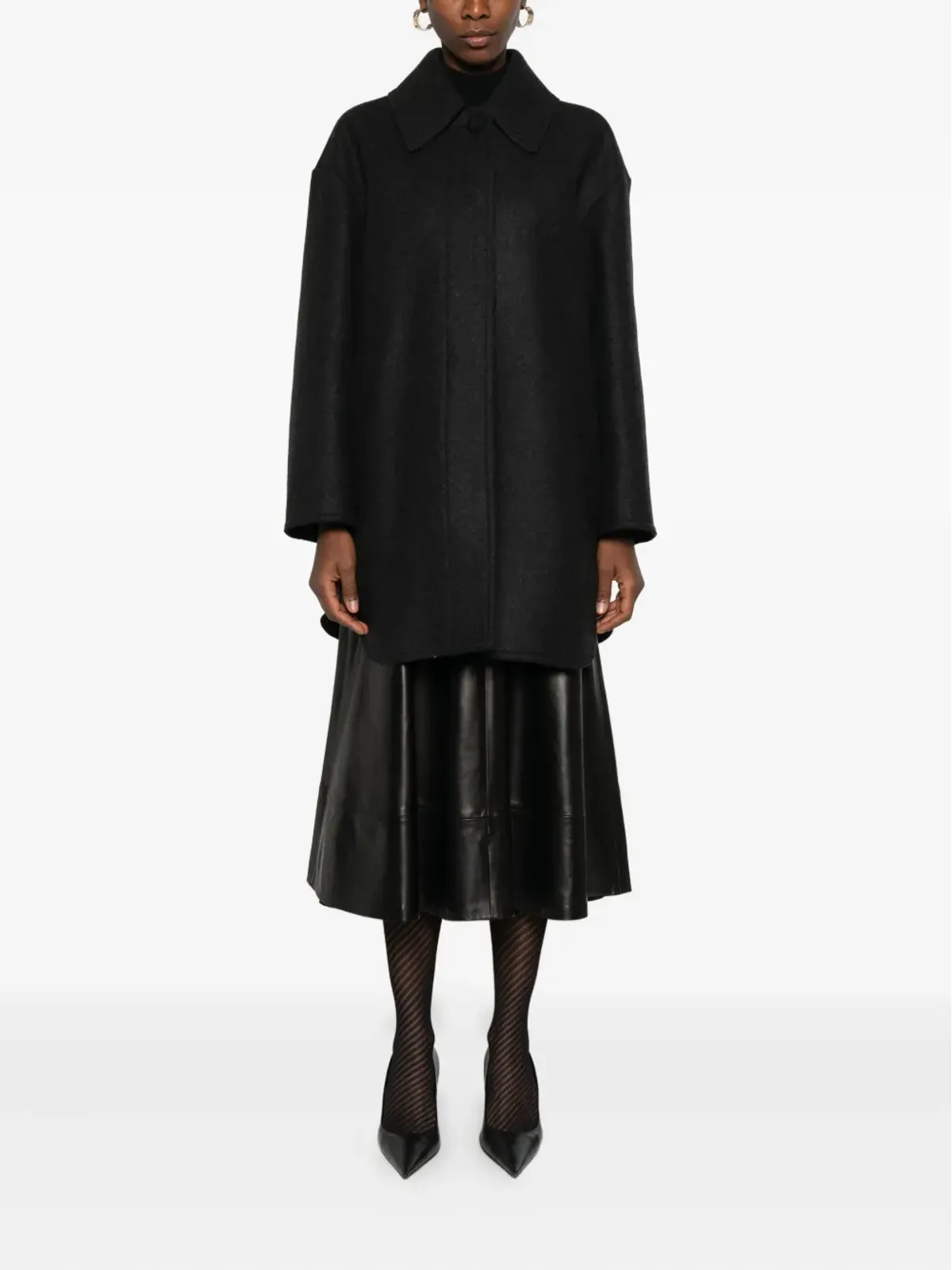 FENDI フェルテッド仕上げコート - 画像3